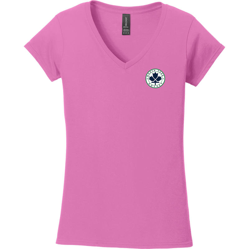 North Park Hockey Softstyle Ladies Fit V-Neck T-Shirt