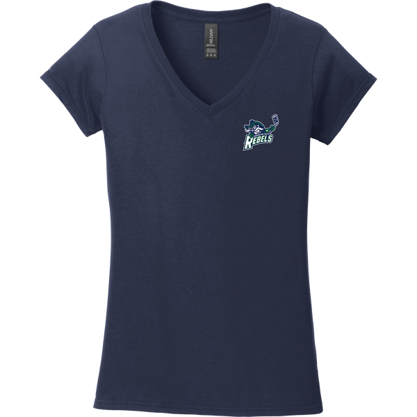 Kensington Valley Rebels Softstyle Ladies Fit V-Neck T-Shirt