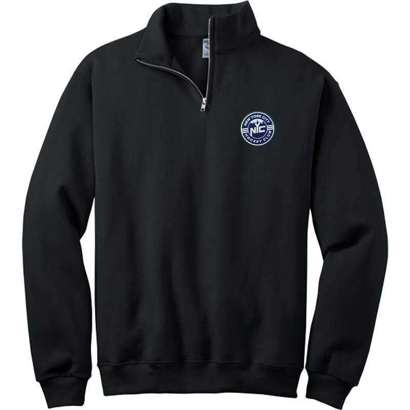 NYC Hockey Club NuBlend 1/4-Zip Cadet Collar Sweatshirt