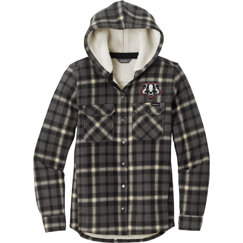 Scary Badgers Eddie Bauer Ladies Woodland Shirt Jac