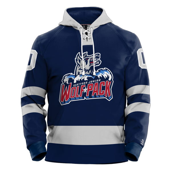 Hartford Jr. Wolfpack Girls Adult Sublimated Retro Hoodie