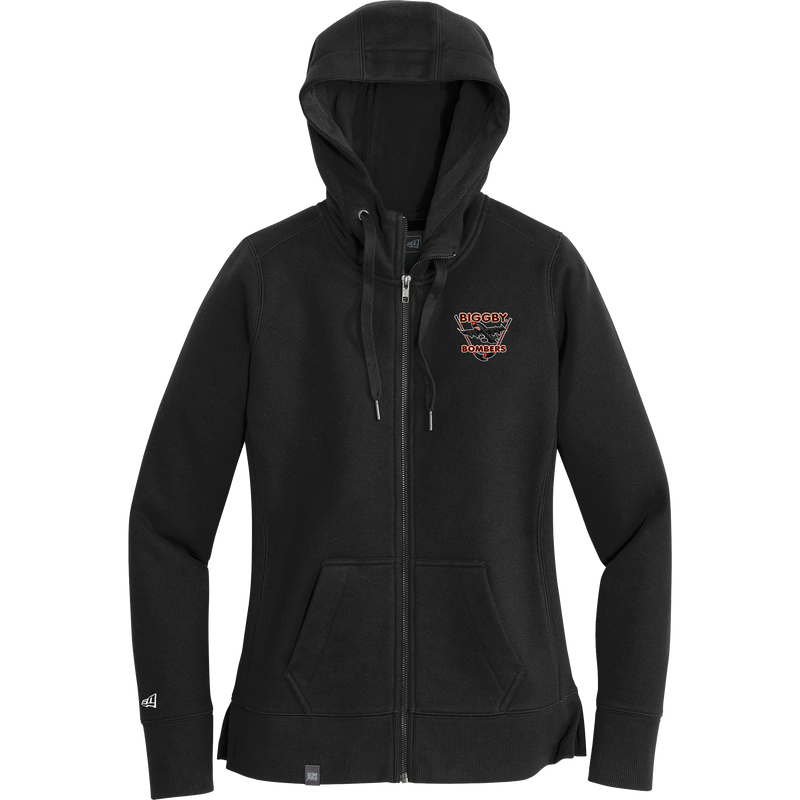 Biggby Bombers New Era Ladies French Terry Full-Zip Hoodie