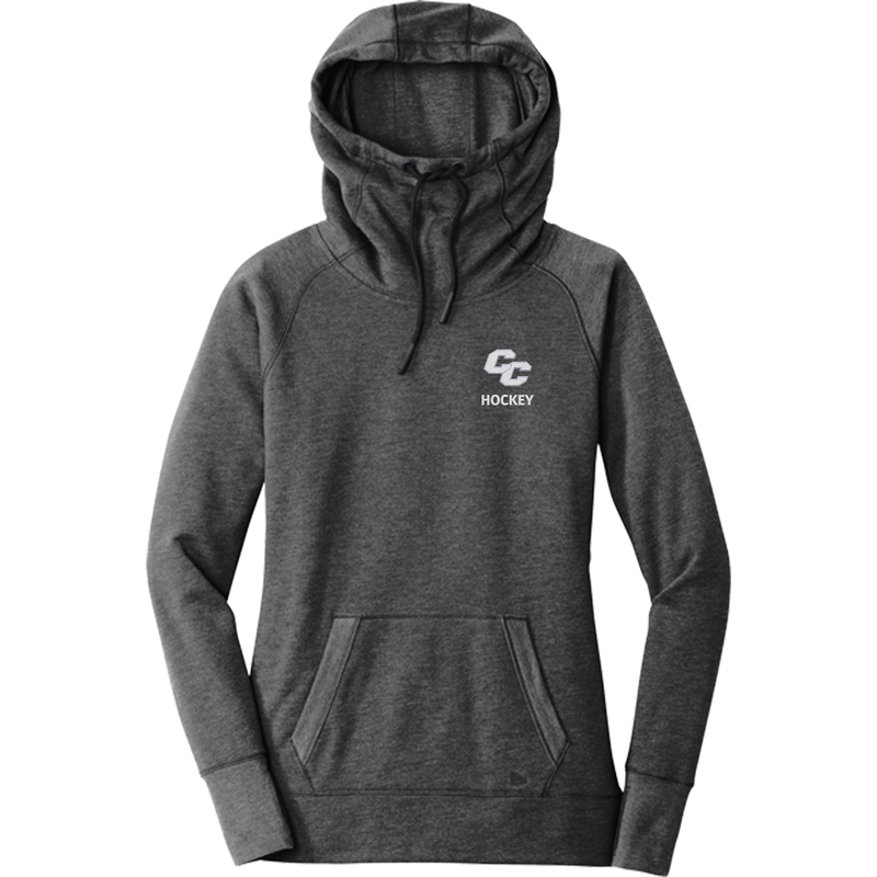 Curry College New Era Ladies Tri-Blend Fleece Pullover Hoodie