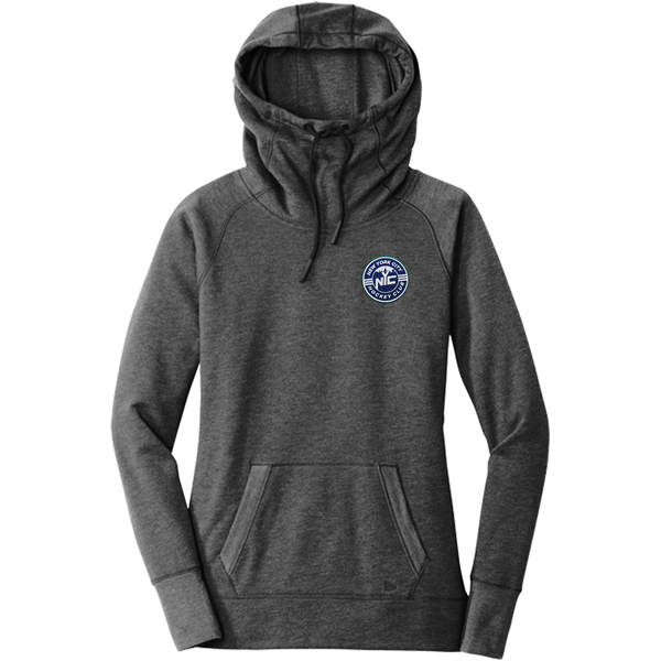 NYC Hockey Club New Era Ladies Tri-Blend Fleece Pullover Hoodie