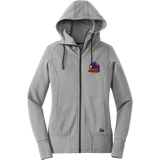 Youngstown Phantoms New Era Ladies Tri-Blend Fleece Full-Zip Hoodie