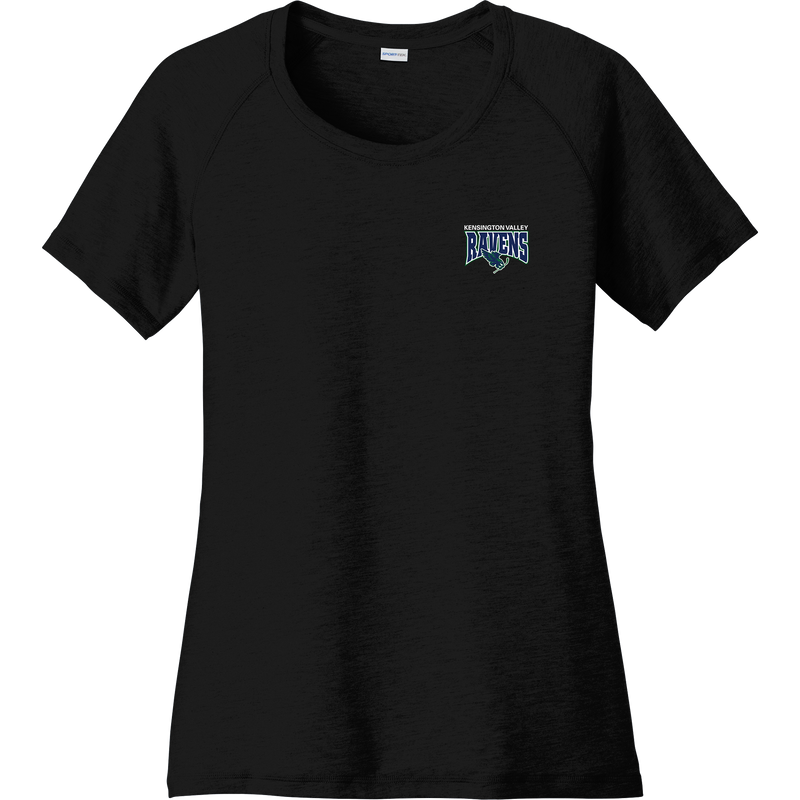 Kensington Valley Ravens Ladies PosiCharge Tri-Blend Wicking Scoop Neck Raglan Tee