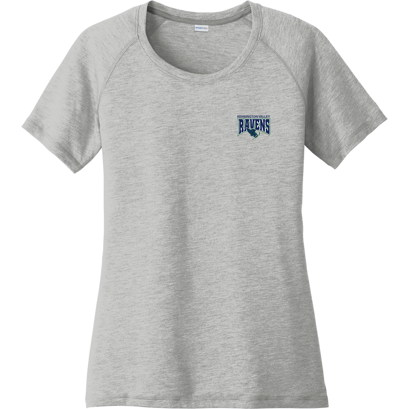 Kensington Valley Ravens Ladies PosiCharge Tri-Blend Wicking Scoop Neck Raglan Tee