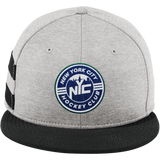 NYC Hockey Club New Era Shadow Heather Striped Flat Bill Snapback Cap