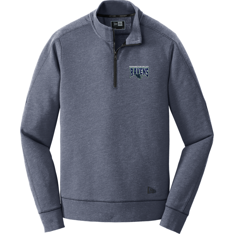 Kensington Valley Ravens New Era Tri-Blend Fleece 1/4-Zip Pullover