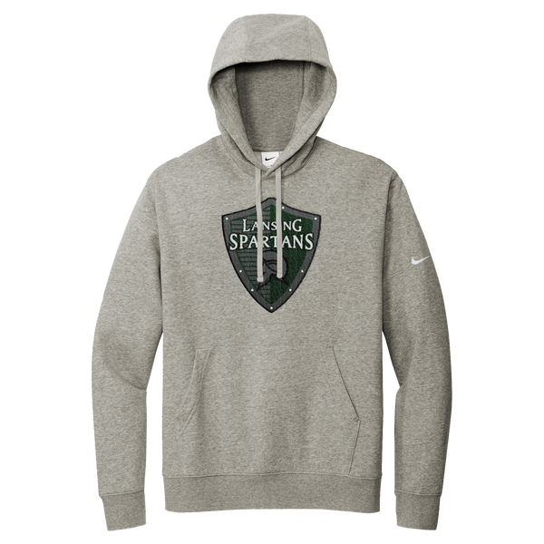Lansing Spartans Nike Club Fleece Sleeve Swoosh Pullover Hoodie