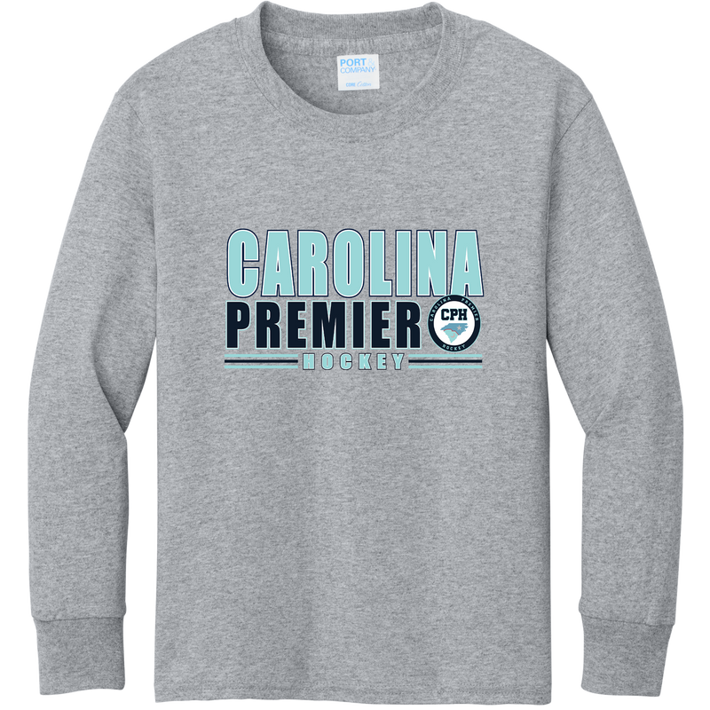 Carolina Premier Hockey Youth Long Sleeve Core Cotton Tee