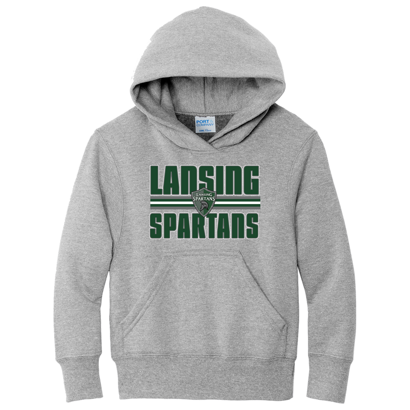 Lansing Spartans Youth Core Fleece Pullover Hooded Sweatshirt