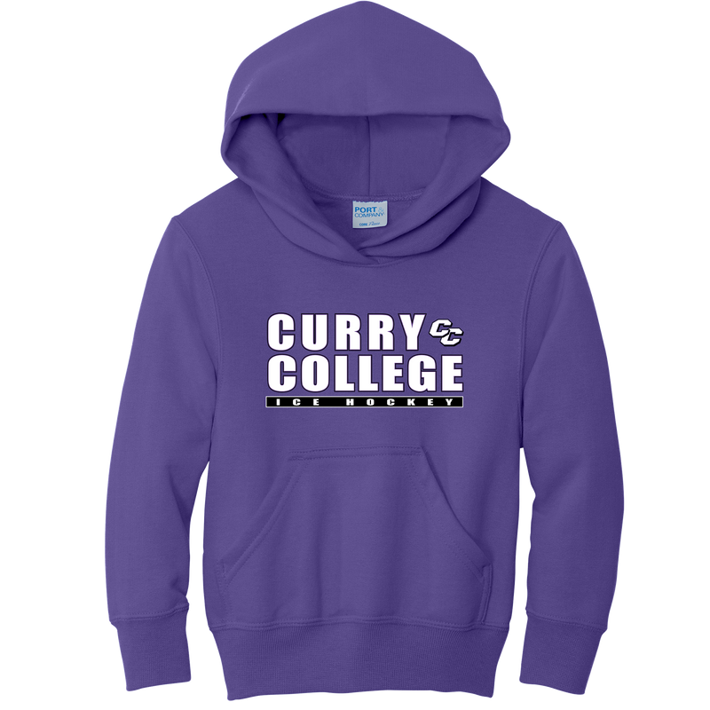 Curry College Youth Core Fleece Pullover Hooded Sweatshirt