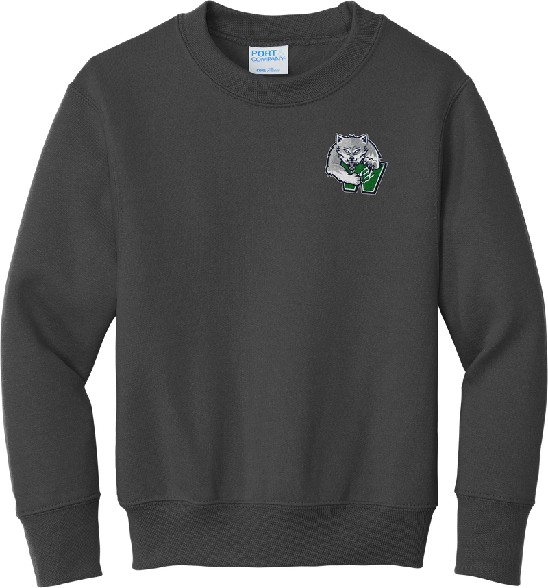 Woodbridge Wolfpack Youth Core Fleece Crewneck Sweatshirt