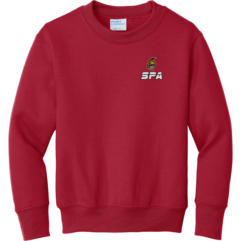 Seacoast Spartans (SPA) Youth Core Fleece Crewneck Sweatshirt