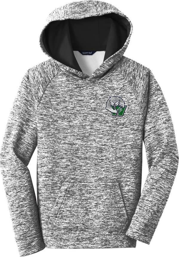 Woodbridge Wolfpack Youth PosiCharge Electric Heather Fleece Hooded Pullover