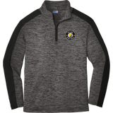 Upland Disc Golf Youth PosiCharge Electric Heather Colorblock 1/4-Zip Pullover