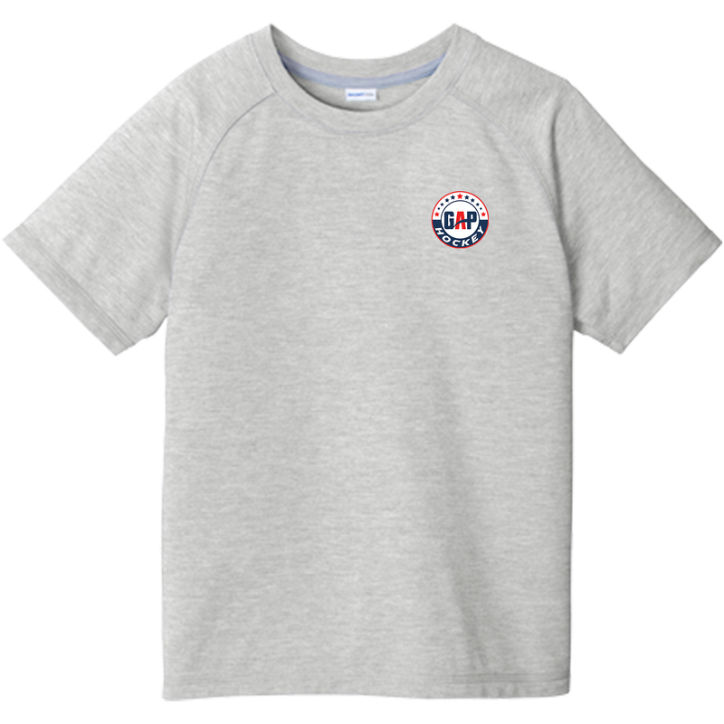 GAP Hockey Youth PosiCharge Tri-Blend Wicking Raglan Tee